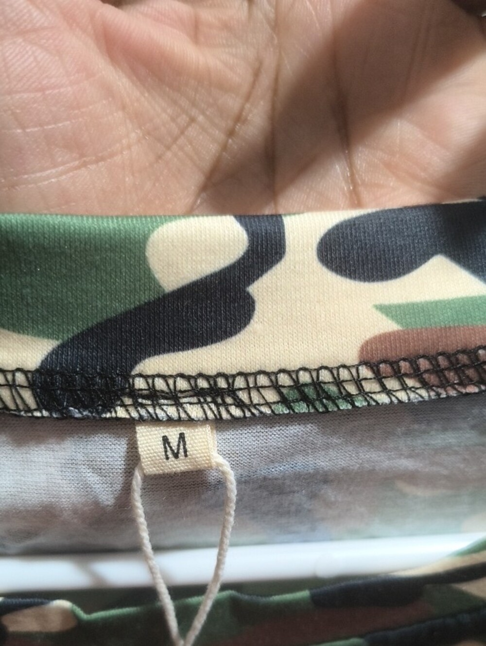 Camouflage Long Sleeve Top - Green/Brown Camo - Picture 3 of 3